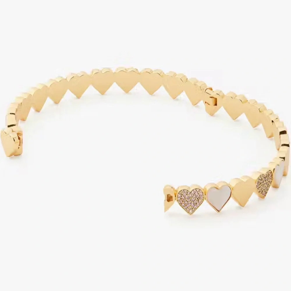 🩷 KATE SPADE Take Heart Hinged Bangle NEW 🩷 - Picture 5 of 8
